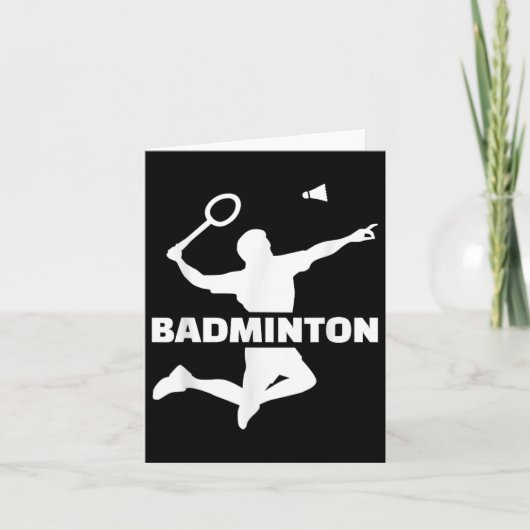 Badmintonspeler kaart (Voorkant)