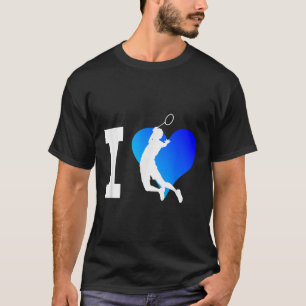 Badmintonspeler Mannen Shuttle Squash Vrouwen T-shirt