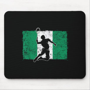 Badmintonspeler Nigeria Nigeriaanse vlag Nigeria Muismat