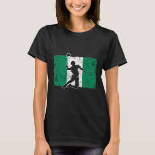 Badmintonspeler Nigeria Nigeriaanse vlag Nigeria T-shirt