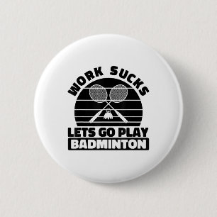 Badmintonspeler Racket - Teamveld Racket Shuttle Ronde Button 5,7 Cm