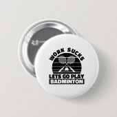Badmintonspeler Racket - Teamveld Racket Shuttle Ronde Button 5,7 Cm (Voorkant /achterkant)