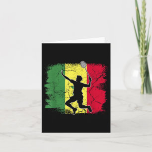 Badmintonspeler Senegalese vlag Senegal Kaart