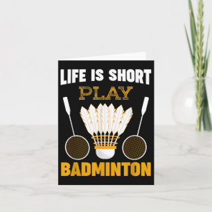 Badmintonspeler Shuttle Badminton Lover Kaart