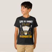 Badmintonspeler Shuttle Badminton Lover T-shirt (Voorkant volledig)