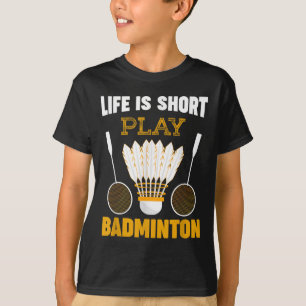 Badmintonspeler Shuttle Badminton Lover T-shirt