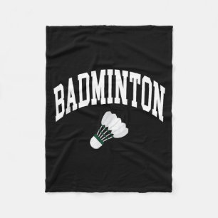 Badmintonspeler Shuttle Grafische Tanktop Fleece Deken