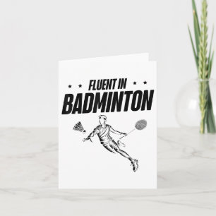 Badmintonspeler Shuttle  Kaart