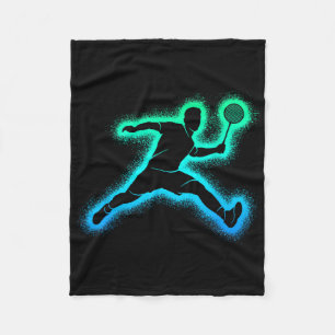 Badmintonspeler Shuttle Mannen Jongens Badminton K Fleece Deken