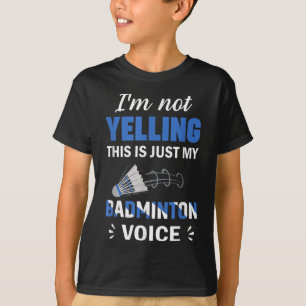 Badmintonspeler Shuttle Mijn Badminton Stem T-shirt