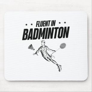 Badmintonspeler Shuttle Muismat
