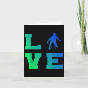 Badmintonspeler Shuttle Squash Mannen Badminton Kaart