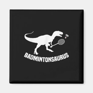 Badmintonspeler Shuttle Team Coach Badminton Play Magneet
