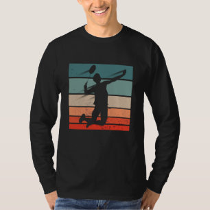 Badmintonspeler Sprong Smash T-shirt