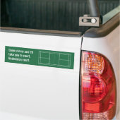 Badmintonveld bumpersticker (Op Truck)