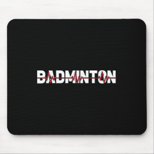 Badmintonveld Racket - Racquet Shuttle Ekg Hart Muismat