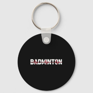 Badmintonveld Racket - Racquet Shuttle Ekg Hart Sleutelhanger