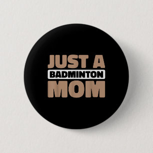 Badmintonveld - Speler Shuttle Gewoon Een Badminto Ronde Button 5,7 Cm