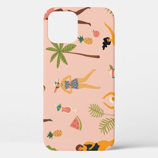 Badpak Dames: Tropische Dans Case-Mate iPhone Case (Achterkant)