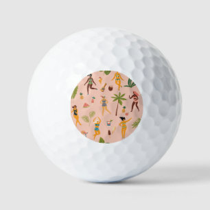 Badpak Dames: Tropische Dans Golfballen