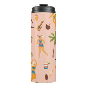 Badpak Dames: Tropische Dans Thermosbeker