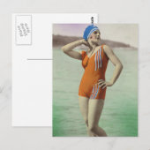 Badschoonheid uit het verleden briefkaart (Voorkant / Achterkant)