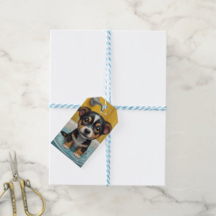 Badtijd Buddies dieren in een bad Cadeaulabel