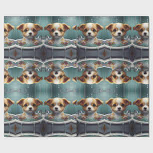 Badtijd Buddies dieren in een bad Cadeaupapier