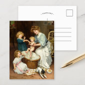 Badtijd in baby | Arthur John Elsley Briefkaart