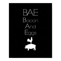 BAE 0 Bacon en Eieren KeukenPoster