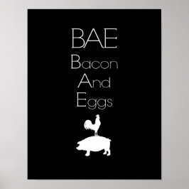 BAE 0 Bacon en Eieren KeukenPoster Poster