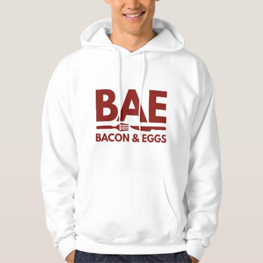 BAE Bacon en eieren Hoodie (Voorkant)