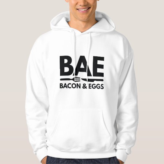 BAE Bacon en eieren Hoodie (Voorkant)