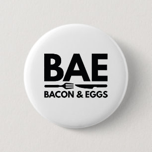 BAE Bacon en eieren Ronde Button 5,7 Cm