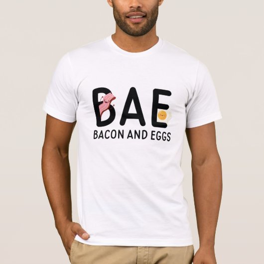 BAE Bacon en eieren T-shirt (Voorkant)