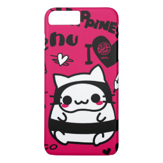 bae bae cats fucsia 	iPhone 8 plus / 7 plus hoesje