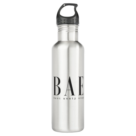 BAE beste zwart-witte logo ooit Waterfles (Voorkant)