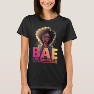 BAE Black en Opgeleide maand zwarte geschiedenis T-shirt