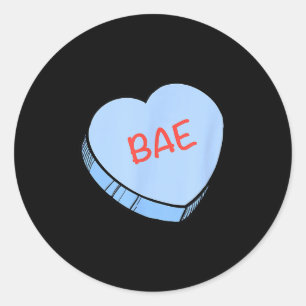 “bae” Gespreksharten Valentijnsdag Ronde Sticker