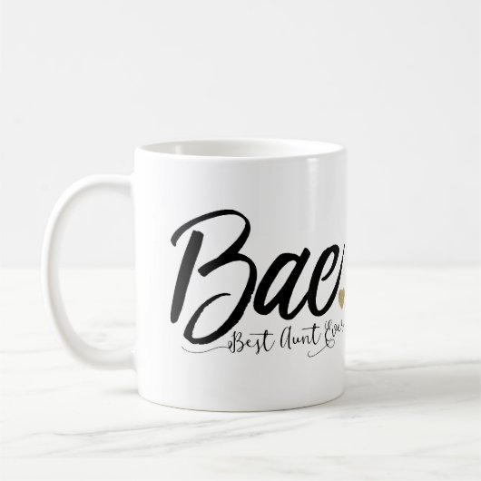 Bae Meilleure tante Jamais Café Mug (Gauche)