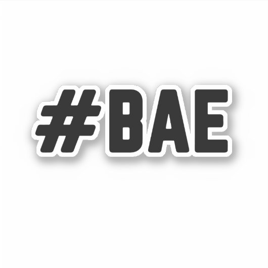 # Bae Sticker (Voorkant)