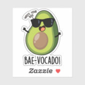 Bae-vocado grappige avocado woordspeling sticker (Vel)
