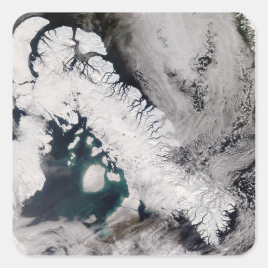 Baffin Vierkante Sticker (Voorkant)