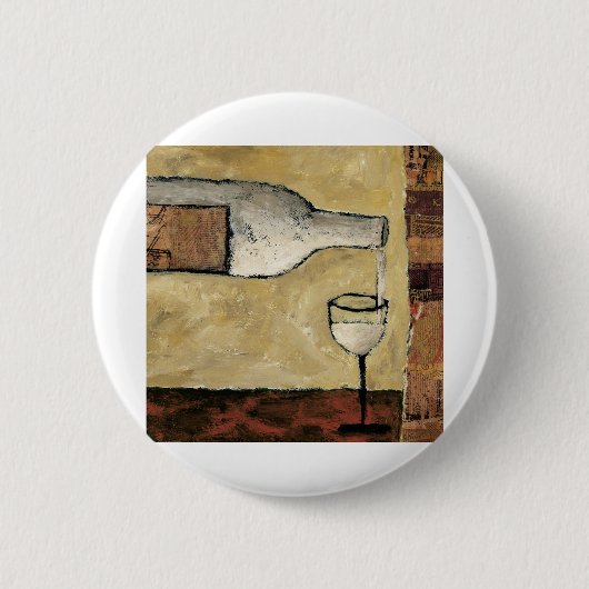 BAG03 Witte wijn.tif Ronde Button 5,7 Cm (Voorkant)