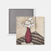 BAG05 Red Vase.tif Magneet (Voorkant / Achterkant)