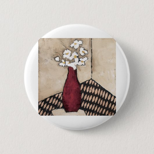 BAG05 Red Vase.tif Ronde Button 5,7 Cm (Voorkant)