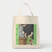 Bag À Apple For The Teacher GROCERY TOTE Customize (Devant)