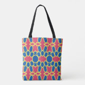Bag A vibrant trendy multicolor seamless pattern tote (Dos)
