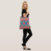 Bag A vibrant trendy multicolor seamless pattern tote (Sur le modèle)