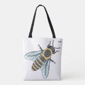 Bag Abeille domestique (simple blanc) - Tote (Dos)